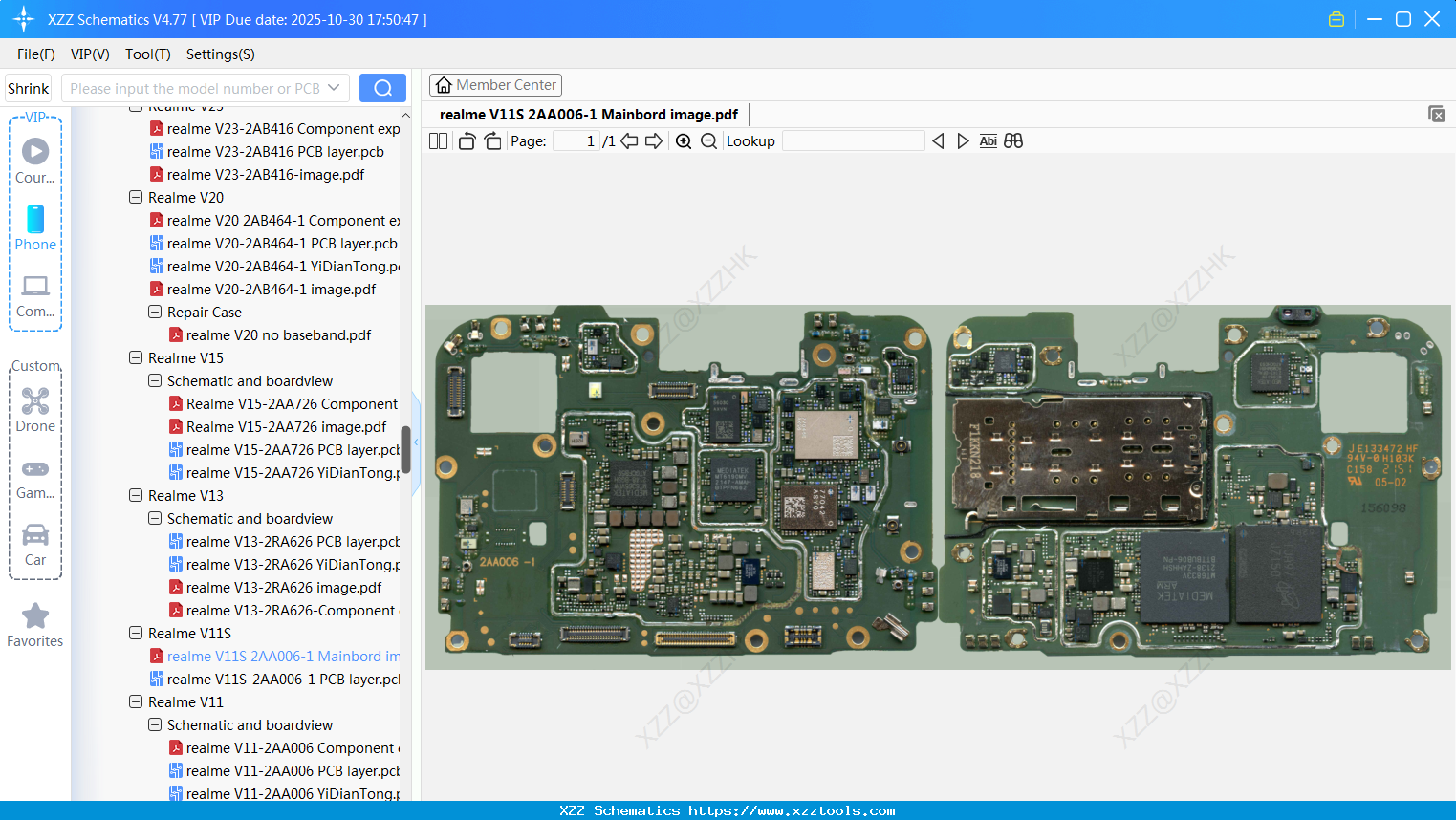 Realme V11S 2AA006-1 Mainbord Image
